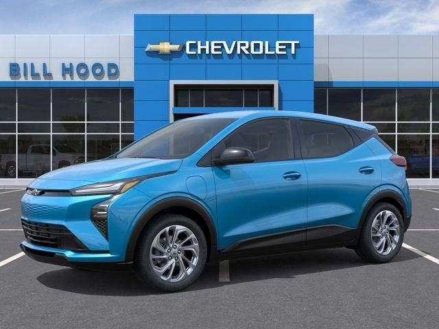 2027 Chevrolet Bolt LT in Marina Blue Metallic — front three-quarter view