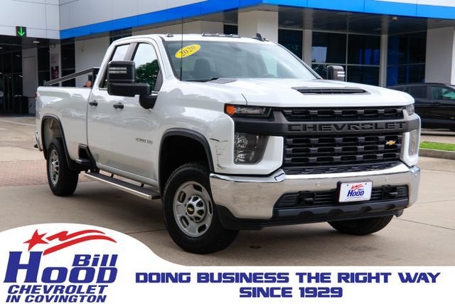 2020 Chevrolet Silverado 2500 HD Work Truck in Summit White — front three-quarter view