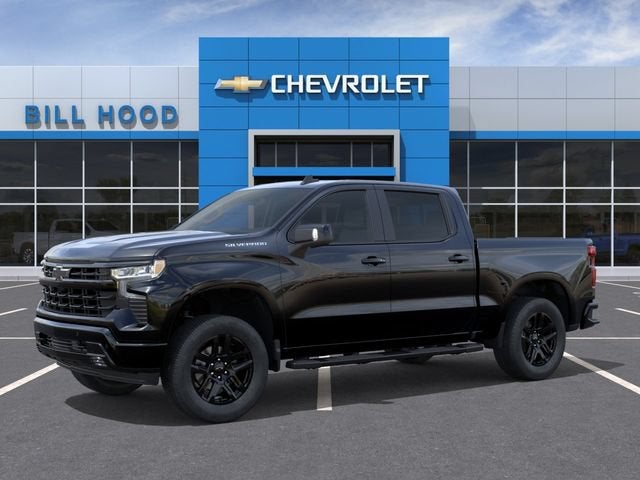 2026 Chevrolet Silverado 1500 RST in Black — front three-quarter view