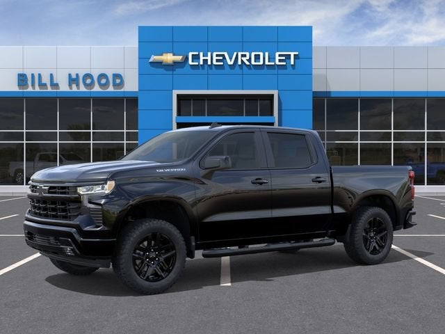 2026 Chevrolet Silverado 1500 RST in Black — front three-quarter view