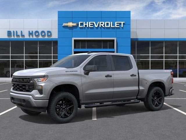 2026 Chevrolet Silverado 1500 Custom in Sterling Gray Metallic — front three-quarter view