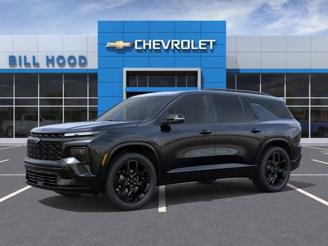 2026 Chevrolet Traverse RS in Mosaic Black Metallic — front three-quarter view
