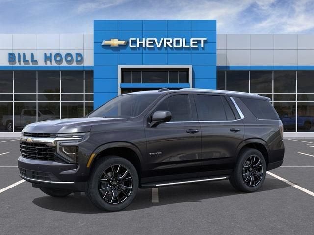 2026 Chevrolet Tahoe LS in Dark Ash Metallic — front three-quarter view