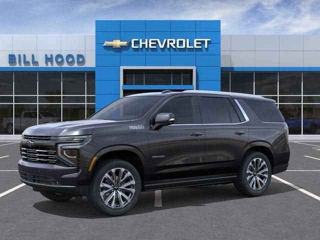 2026 Chevrolet Tahoe High Country in Dark Ash Metallic — front three-quarter view