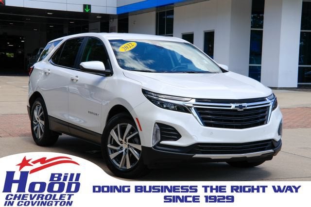 2022 Chevrolet Equinox LT in Iridescent Pearl Tricoat — front three-quarter view