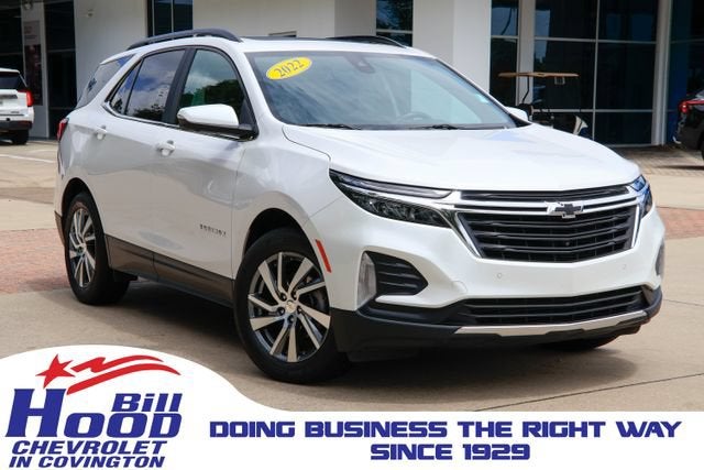 2022 Chevrolet Equinox LT in Iridescent Pearl Tricoat — front three-quarter view