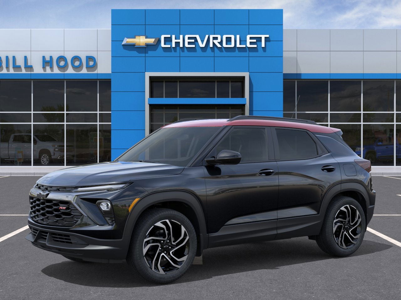 2026 Chevrolet Trailblazer RS in Mosaic Black Metallic — front three-quarter view