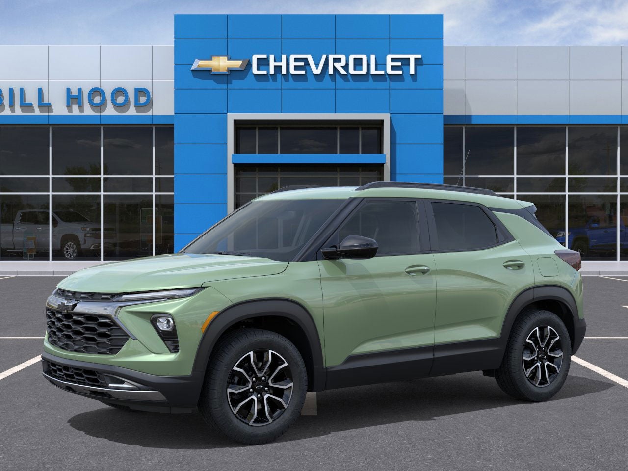 2026 Chevrolet Trailblazer ACTIV in Cacti Green — front three-quarter view